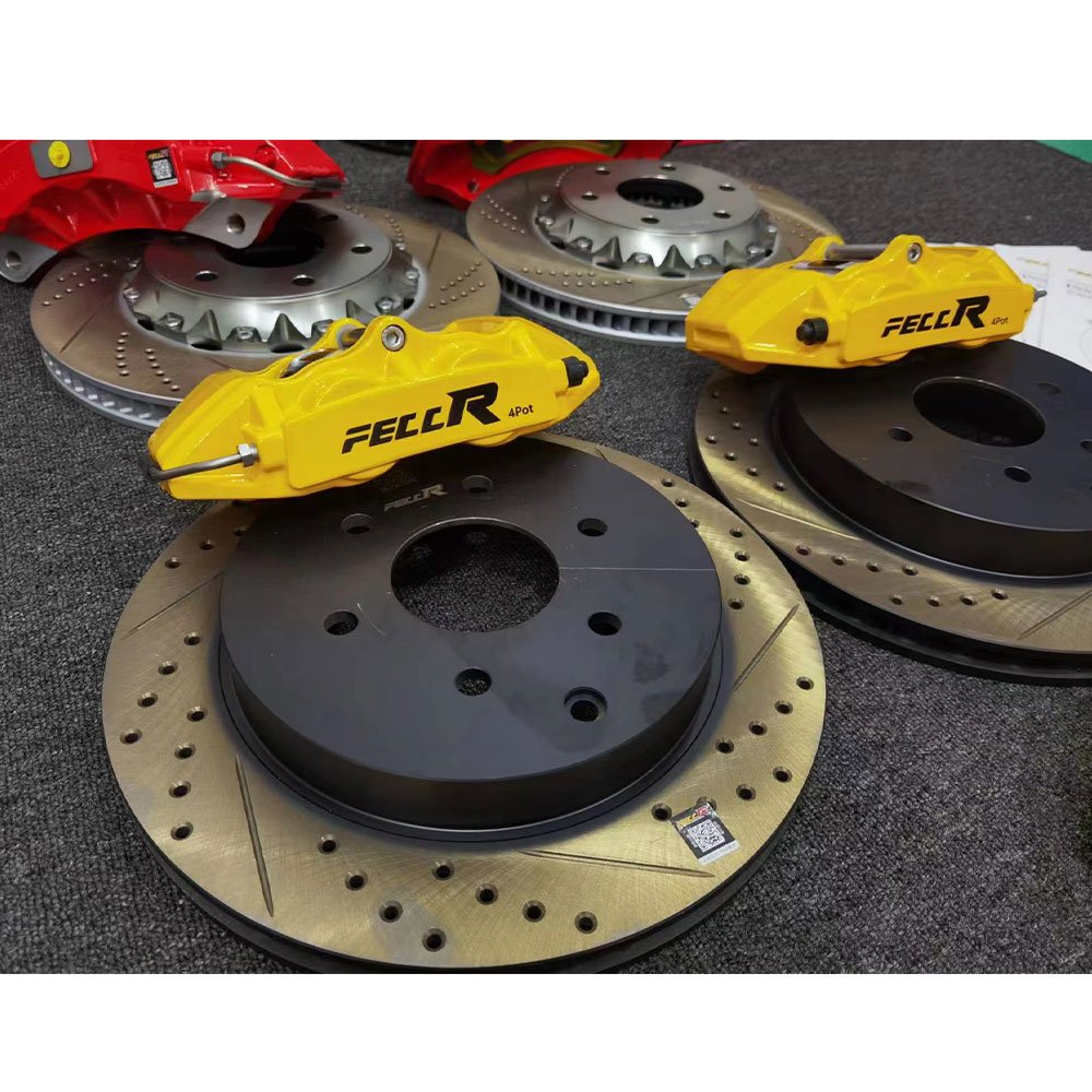 Auto Modified Racing Brake Caliper Sports 4 Piston Big Brake Kit 18 Inch Brake Disc 358*28mm for Y62
